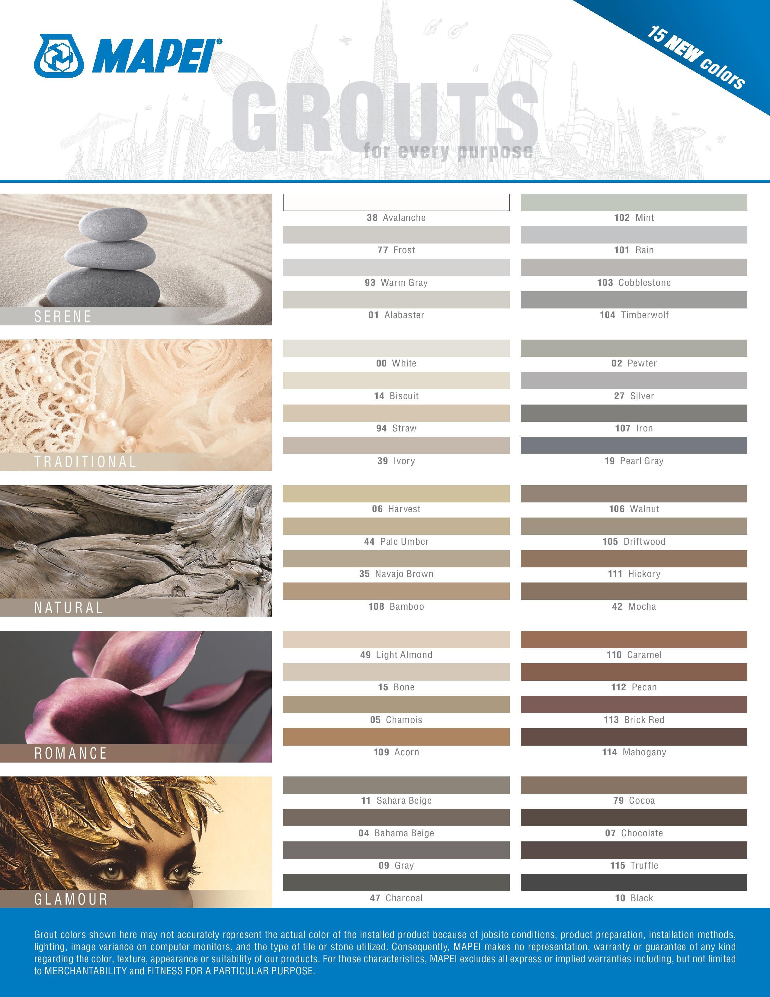 Mapei Grout Color Chart Grout Coverage