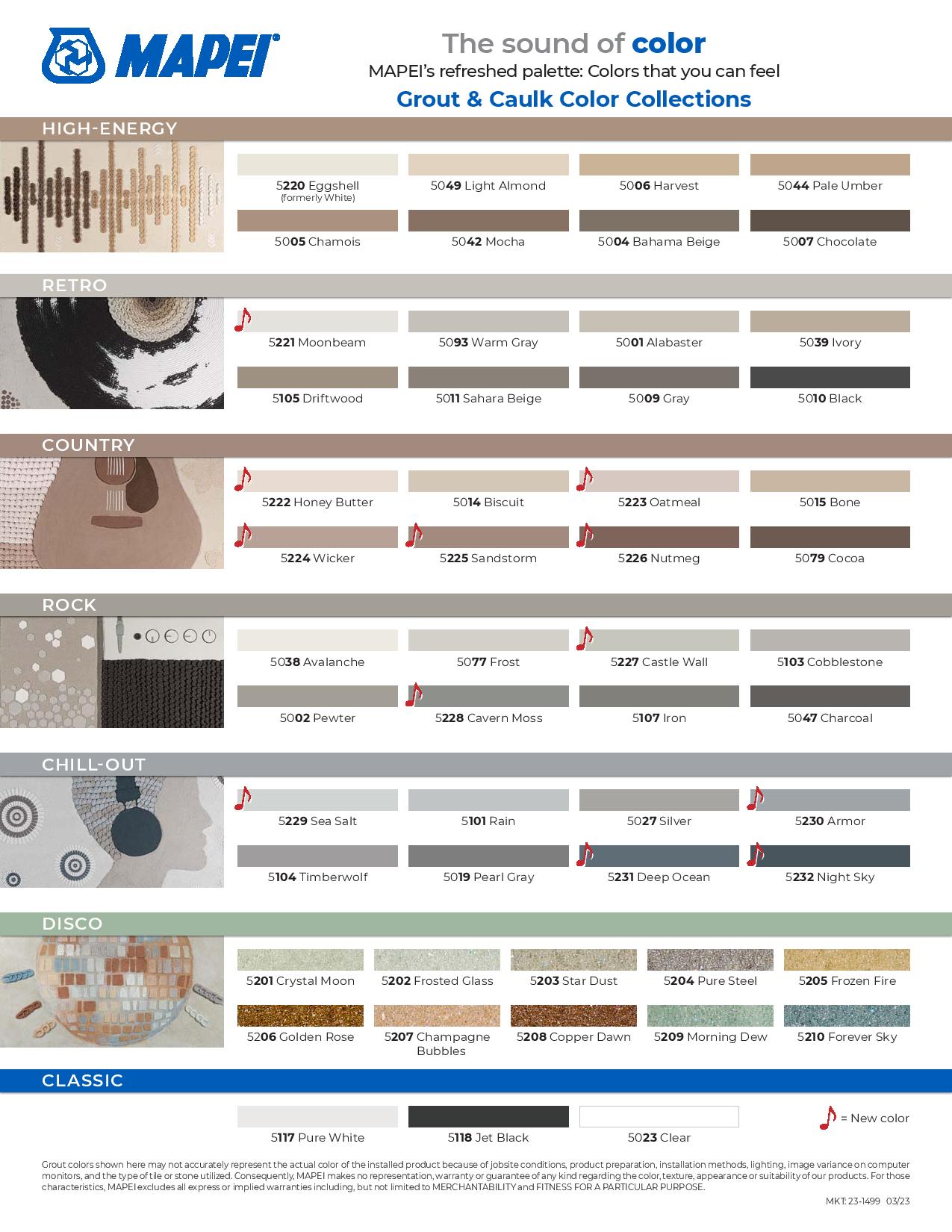 Floor & Decor Grout options  Mapei grout colors, Grout color