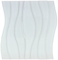 Bella Glass Tiles Waterfall Series White Rose WS-252