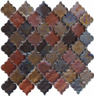 Bella Glass Tiles Dentelle Series Spectrum Ridge Glass Mosaic DTL-3001