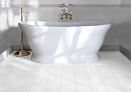 LOU-6421 Louix Collection Virgil Bathroom Floor Tile Install