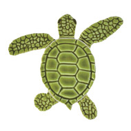 Loggerhead Turtle A Mini Green TLMGREAB