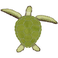 Loggerhead Turtle 20 x 24 green TLOGREL at BELK Tile