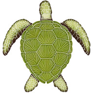 Loggerhead Turtle 15 x 14 green TLOGREM BELK Tile