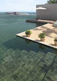 Splash Series Green Glossy SPL-GRN-GL swimming pool tile install