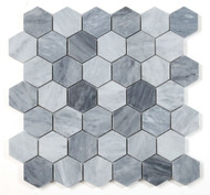 NB4102 Italian Grey 2 x 2 Honed Marble Mosaic