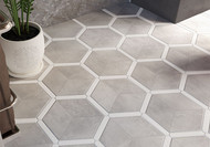 Serra SRA-6392 Hinton Hex 9 x 10 Matte Tile Floor Installation