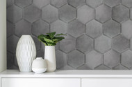 Serra SRA-6393 Romana Hex 9 x 10 matte Tile Wall Installation