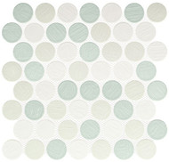Alloway ALL-9001 Anya Recycled Glass Round mosaic tile