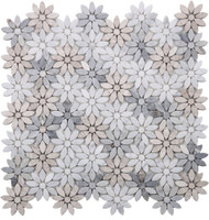 NB939 Wild Flower Sky Marble Mosaic Tile