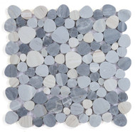 NB3793 Sliced Pebble Italian Blue Marble Mosaic