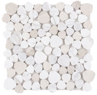 NB273 Sliced Pebble Loft Marble Mosaic Tile