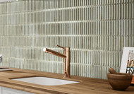 Modulette Collection MDL-1244 Viridelle 8 x 8 kitchen backsplash install