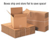 Plain Brown Corrugated Shipping Box, 32 ECT, 25/Bundle