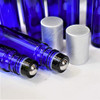 Blue Roller Bottles for Essential Oils (12 PACK) - Roll-On Leakproof Empty Roller Bottles with Stainless Steel Inserts - Oils and Aromatherapy (10ml)
