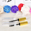 Empty Mascara Tube and Wand, DIY Mascara Container with Cap, 4ml Eyelash Tubes Vials Bottle with Rubber Inserts and Funnels Kit for Castor Oil 10Pcs(Gold)