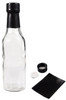 5 oz clear glass woozy bottle with 24-414 neck finish
