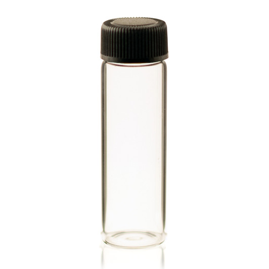 2 Dram Clear Glass Vial - w/Cap