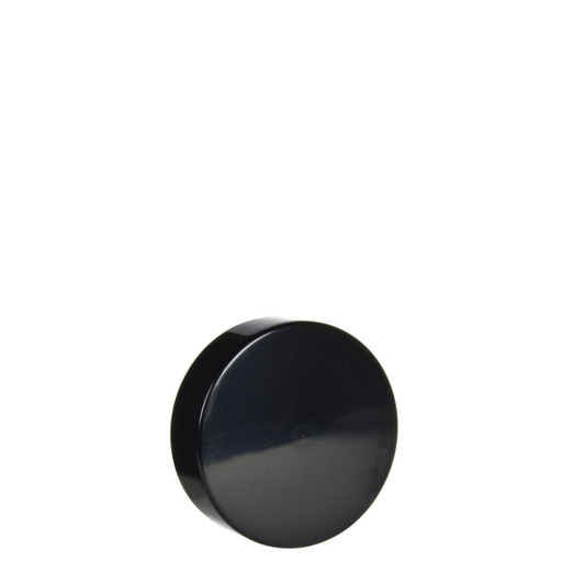 Black Smooth Sided No Text Caps for 7ml Jar