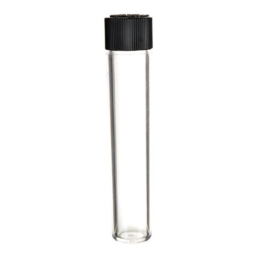 Black Lid Clear Child Resistant Vape Container 16mm