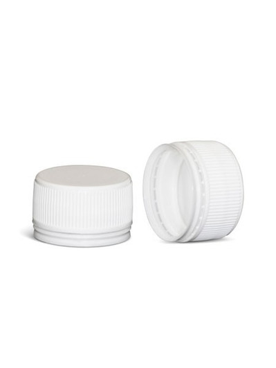 28mm White Polypropylene Linerless Tamper-Evident Cap