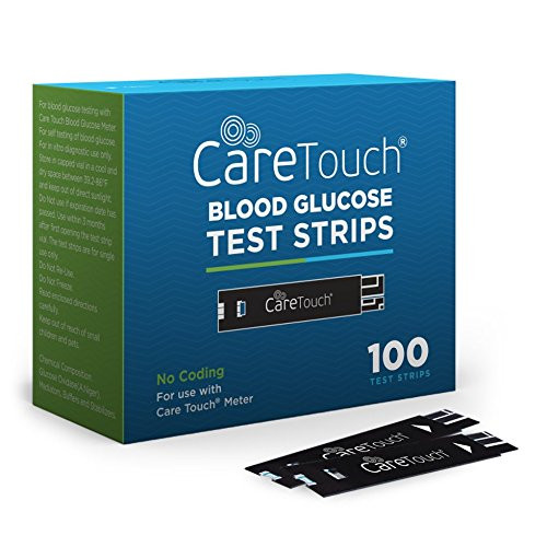 Care Touch Blood Glucose Test Strips (100 Count) for Use with Care Touch Monitor
