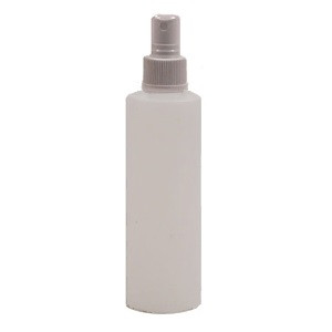 Natural HDPE Plastic Bottle 4oz w/ White Atomizer