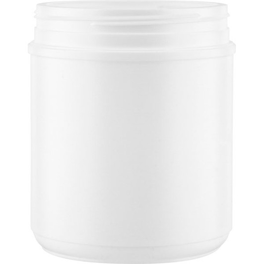 55 oz white HDPE wide-mouth container with 120 mm triple thread neck finish- Set of 76