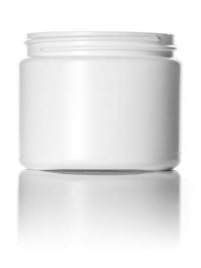 ($.41 ea) 6 oz white HDPE single wall jar with 70-400 neck finish- Case of 400