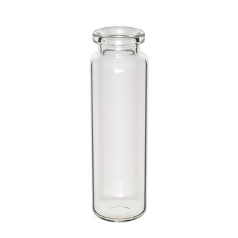 Crimp Top 20mm Clear Type 1 Glass 20mL Headspace Autosampler Vials w/ Round Bottom - Pack of 200