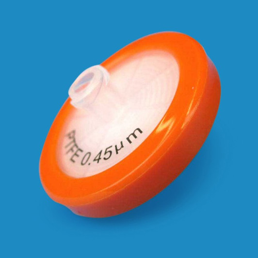 PTFE Syringe Filters, 0.45 um, 30mm, Luer-Lok/Luer Slip, Nonsterile, 100 per pack