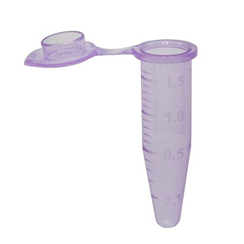 1.5/1.7ml Microcentrifuge Tubes, Violet, Boilproof, Polypropylene, Box of 500 Tubes/Unit