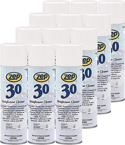 Zep Disinfectant Foaming Spray 20 oz. Case of 12 EPA Approved Kills 99.9% of Germs (301)