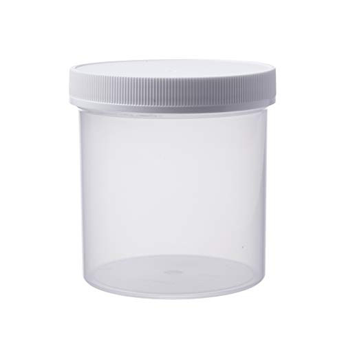 Plastics 42418 Wide-Mouth Jar with Cap, 16 oz, Natural, 70 Piece