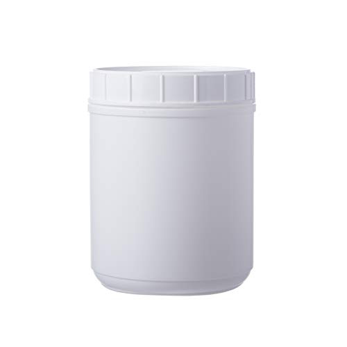 Plastics 42591 HDPE Canister, White, 60 oz, 12 Piece
