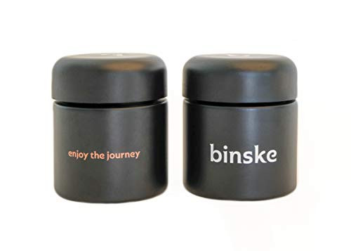 Flower Jar - 1/8 Oz Smell Proof Child Resistant Stash Jars (Set of 2)