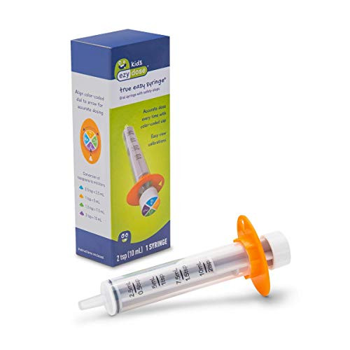 Kids Baby Oral Syringe & Dispenser, True Easy Design for Liquid Medicine, 10 Ml/2 TSP, 4 Pack