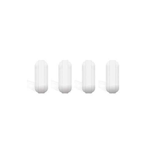 4 Pcs 10mm(0.4inch) PTFE Magnetic Stirrer Mixer Stir Bar,White Color,Laboratory Bar,Stir Plate Bar,Stir Plate Magnet,Stir Rod Magnetic