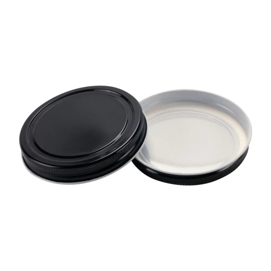 70-400 Black Metal CT Lid with Plastisol Liner- Bag of 200