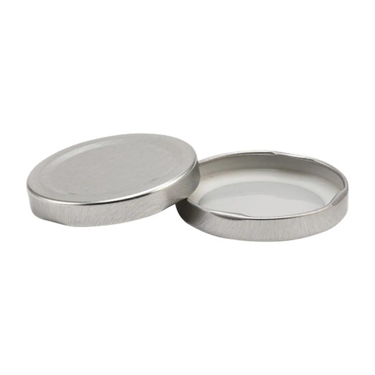 58-2020 Silver Metal Lug Lid - Bag of 200