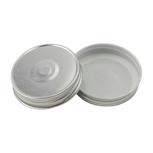 70-450 Silver Button Plastisol CT Lid- Bag of 200