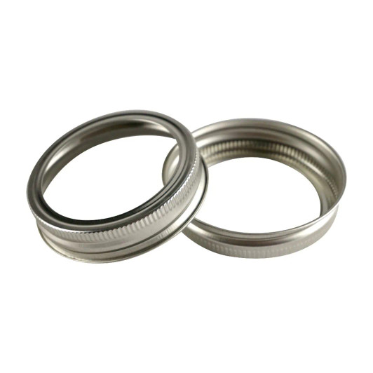 Canning Jar Rings - Regular Mouth Mason Bands Only (Silver)- Bag of 200