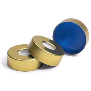 Headspace magnetic crimp cap SPME, PTFE/Si, micro center, 20 mm, 100/pk