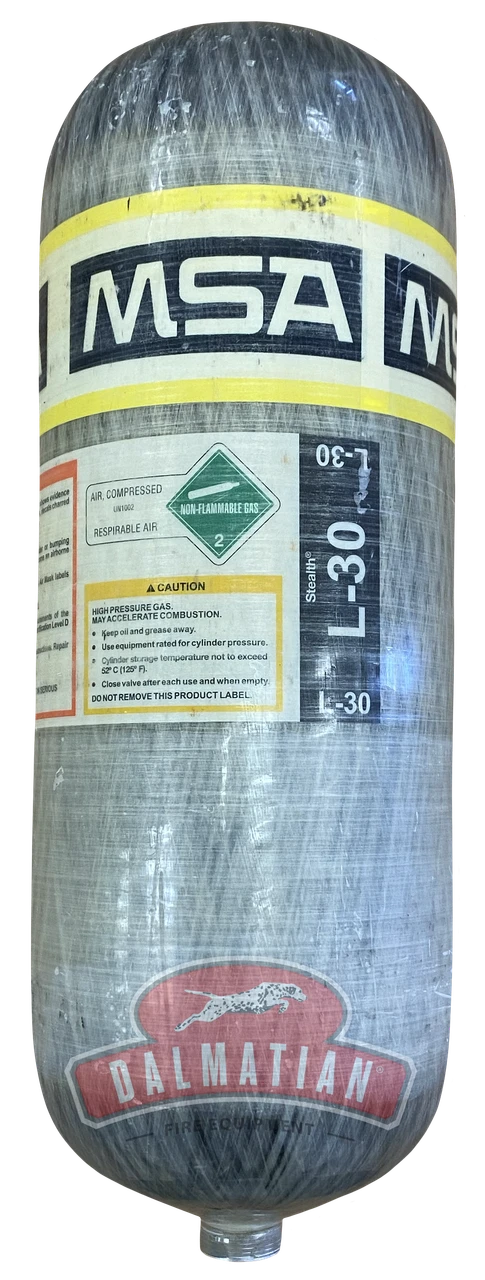2216psi/3000psi MSA SCBA Cylinders - Clean & Tested
