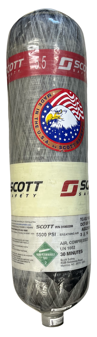 5500psi Scott SCBA Cylinders - Clean & Tested