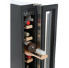Hoover 7 Bottle Storage Single Zone Temperature Built In Wine Cooler Black - Energy Efficiency Class: G