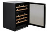 CDA 46 Bottle Capactity Dual Zone Freestanding Under Counter Wine Cooler Black - Energy Efficiency Class: G