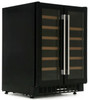 CDA  40 Bottles Dual Zone Freestanding Wine Cooler Black - Energy Efficiency Class: G