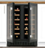 CDA  40 Bottles Dual Zone Freestanding Wine Cooler Black - Energy Efficiency Class: G