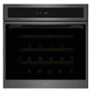 Caple WC6100GM 30 Bottles Single Zone In-Column Gunmetal Finish Wine Cooler  - Energy Efficiency Class: G